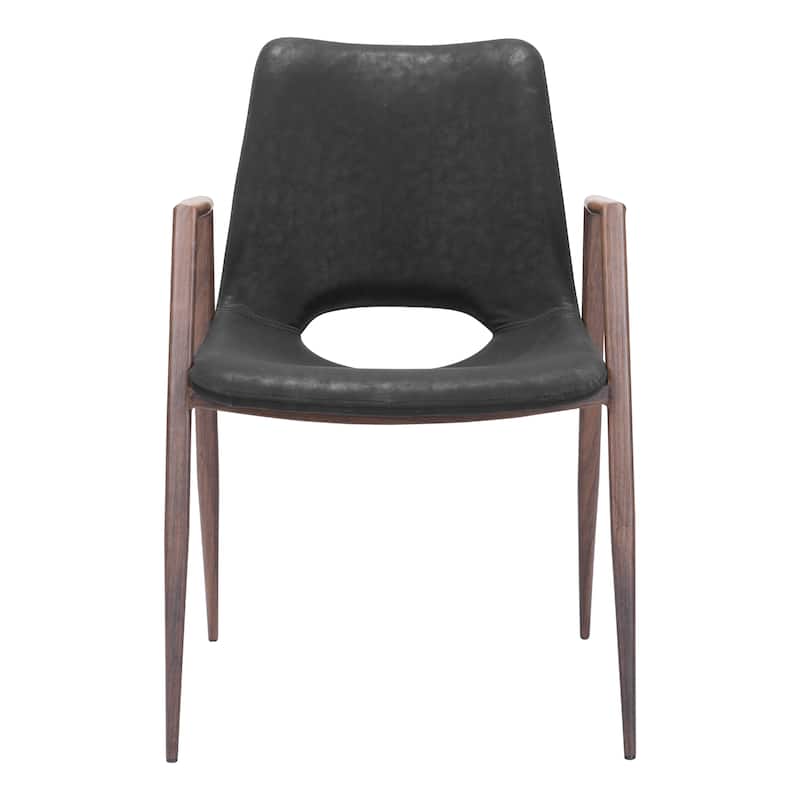 Desi Dining Chair Beige & Walnut