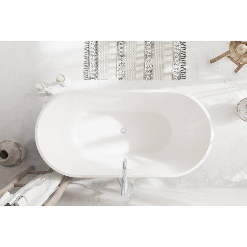 Melisande Bathtub in Glossy White
