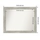 preview thumbnail 53 of 119, Dove Greywash Framed Non-Beveled Custom Wall Mirror, Bathroom Vanity Mirror Outer Size: 46 x 36