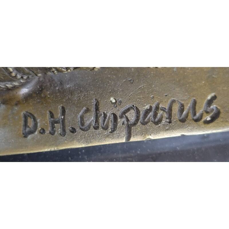 Handmade Art Nouveau By~D.H Chiparus~ Dancer Dance Dancing Bronze Sculpture