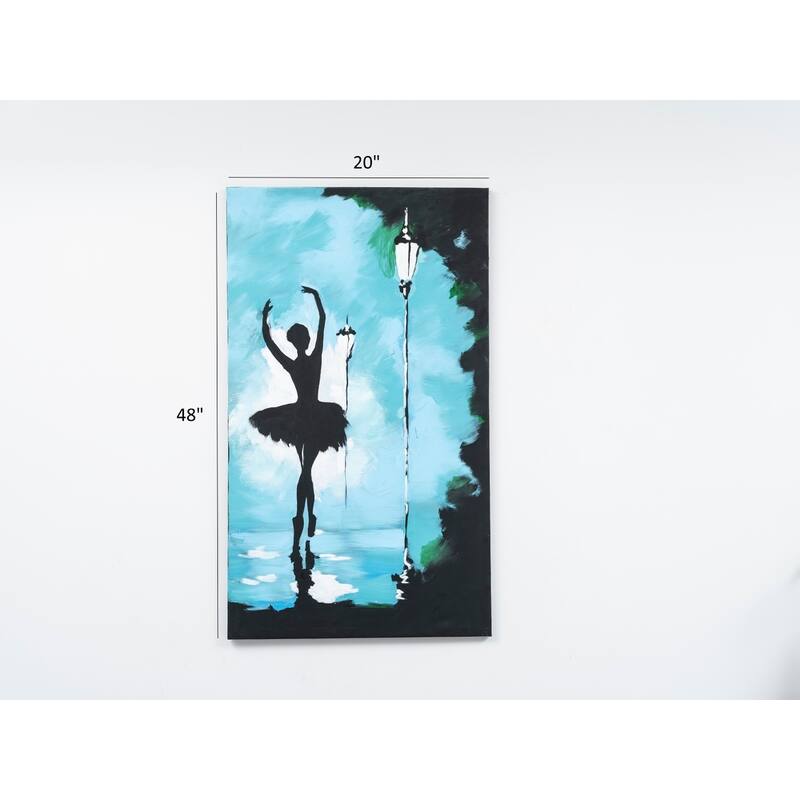Wandela Wall Canvas Paintings 47'' x 27'' - Green