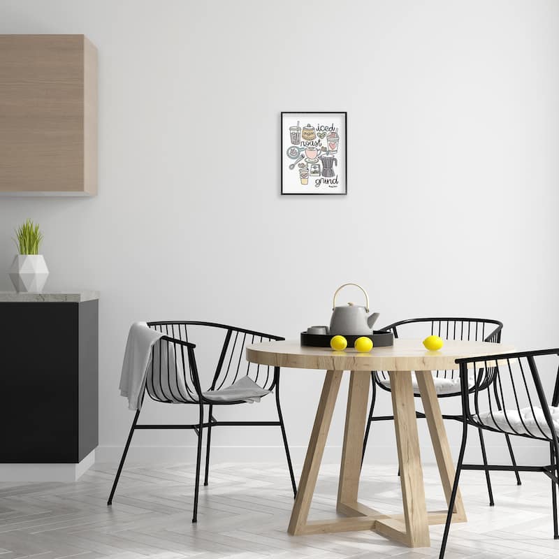 Stupell Various Coffee Types Trend Framed Giclee Art Design By Mandy Ford Art + Illustration