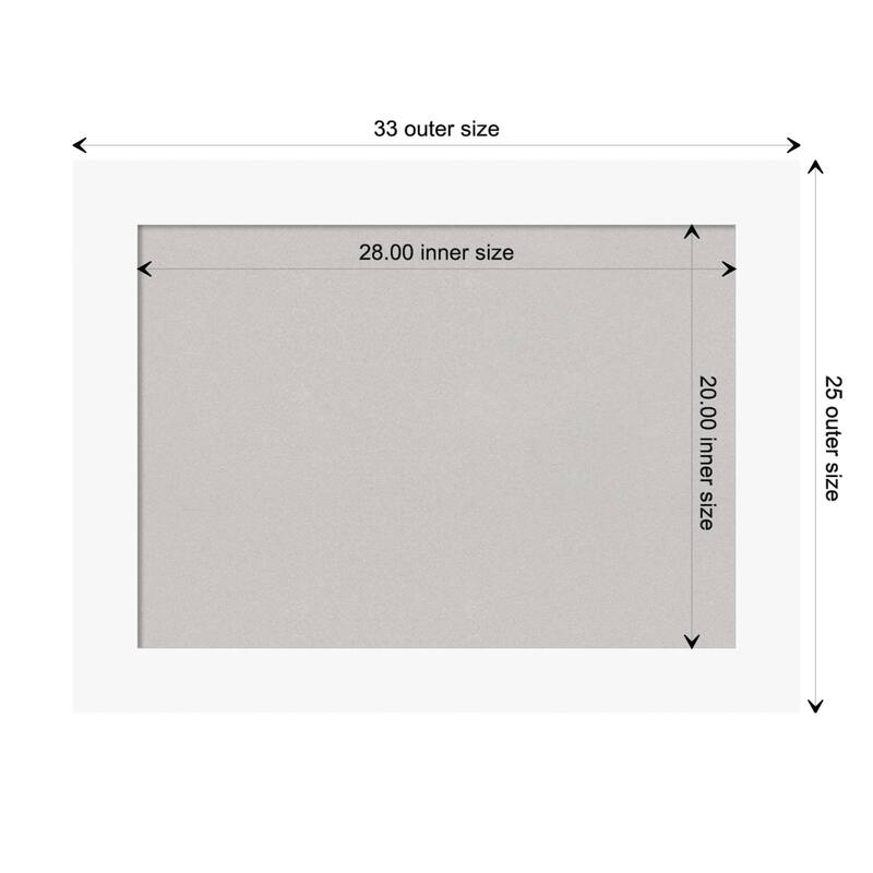 Basic Black Wood Framed Grey Corkboard Bulletin Board - Basic White - Board Size 28x20