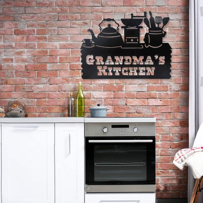 Adeco Metal Kitchen Wall Decor Coffee Bar Sign Home Decoration