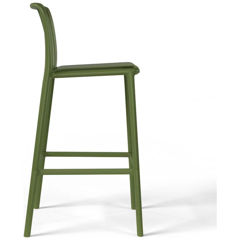Frond and Form 29.5 Inch Outdoor Bar Stool (Set of 2)