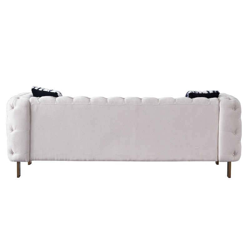 Chesterfield Modern Tufted Velvet Living Room Sofa
