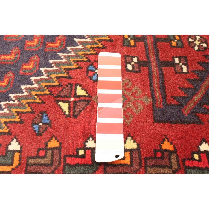 ECARPETGALLERY Hand-knotted Andelz Red Wool Rug - 4'4 x 6'4