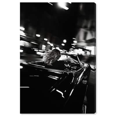 Night Ride Rhapsody Canvas by Art Remedy, Gallery Wrapped