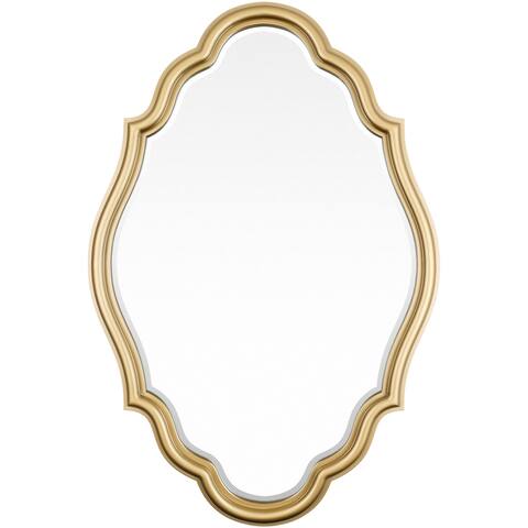 Perrault Quatrefoil Gold Mirror