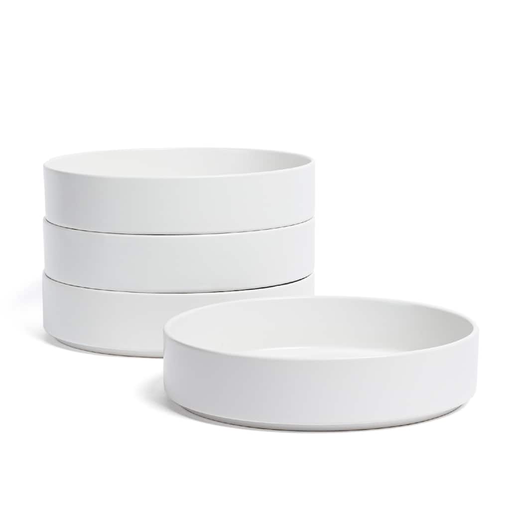 over&back Stackable 40oz Semi-Matte Stoneware Dinner Bowls