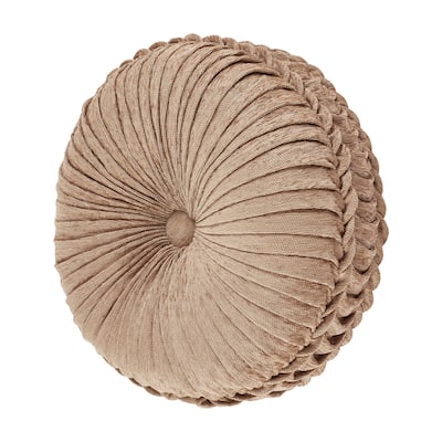 J. Queen New York Luciana Tufted Round Decorative Throw Pillow