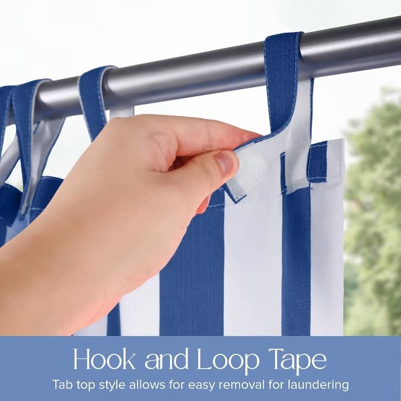 Stripe Outdoor UV Protected Privacy Tab Top Panel