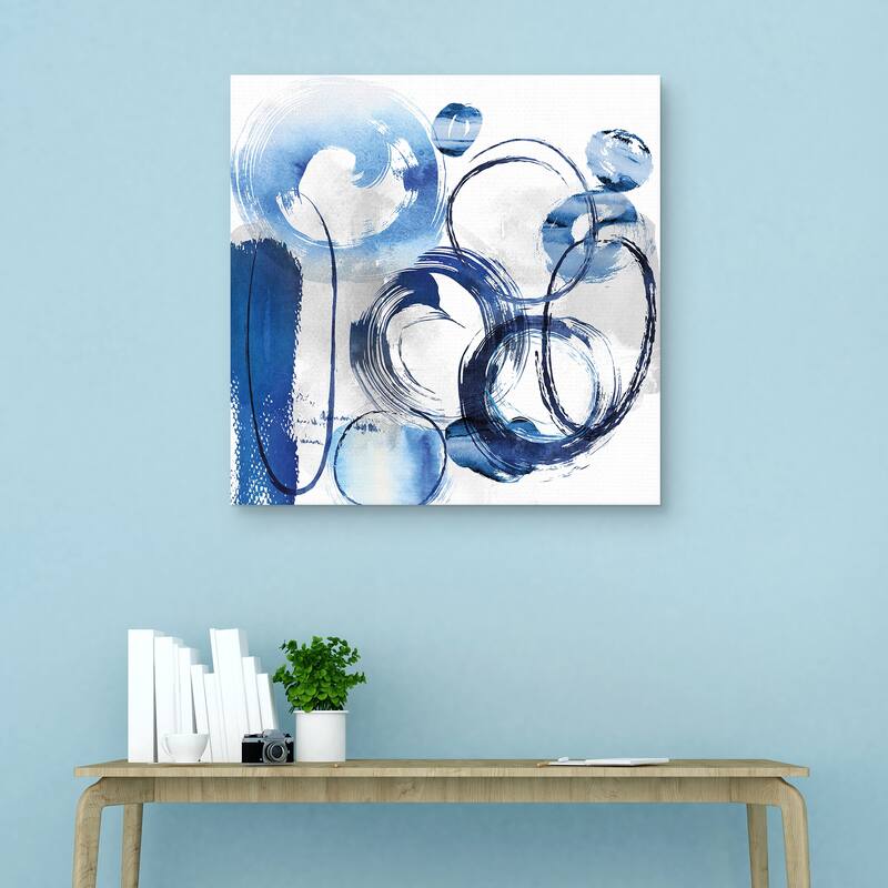 Blue Ring by Nikki Chu Canvas Art Print