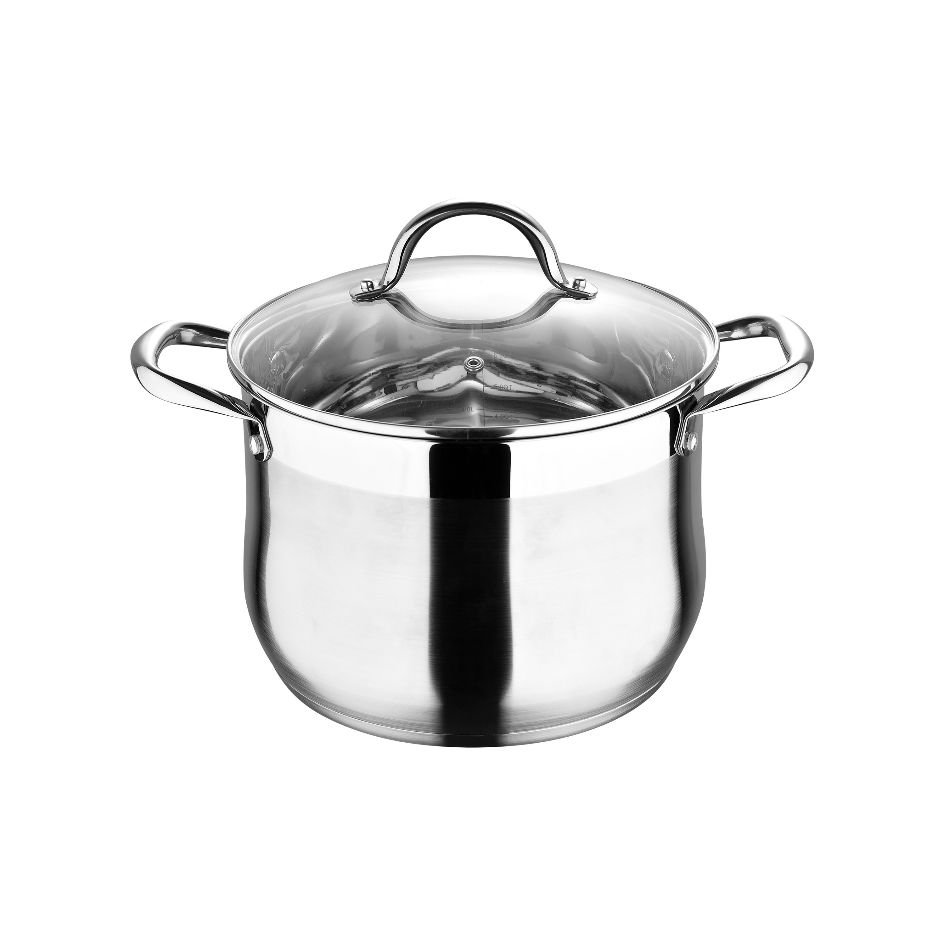 BERGNER 1.5 qt. Stainless Steel Nonstick Sauce Pot with Tempered