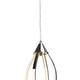 4 Light LED Array Pendant, Curved inward design - Chrome - Bed Bath ...