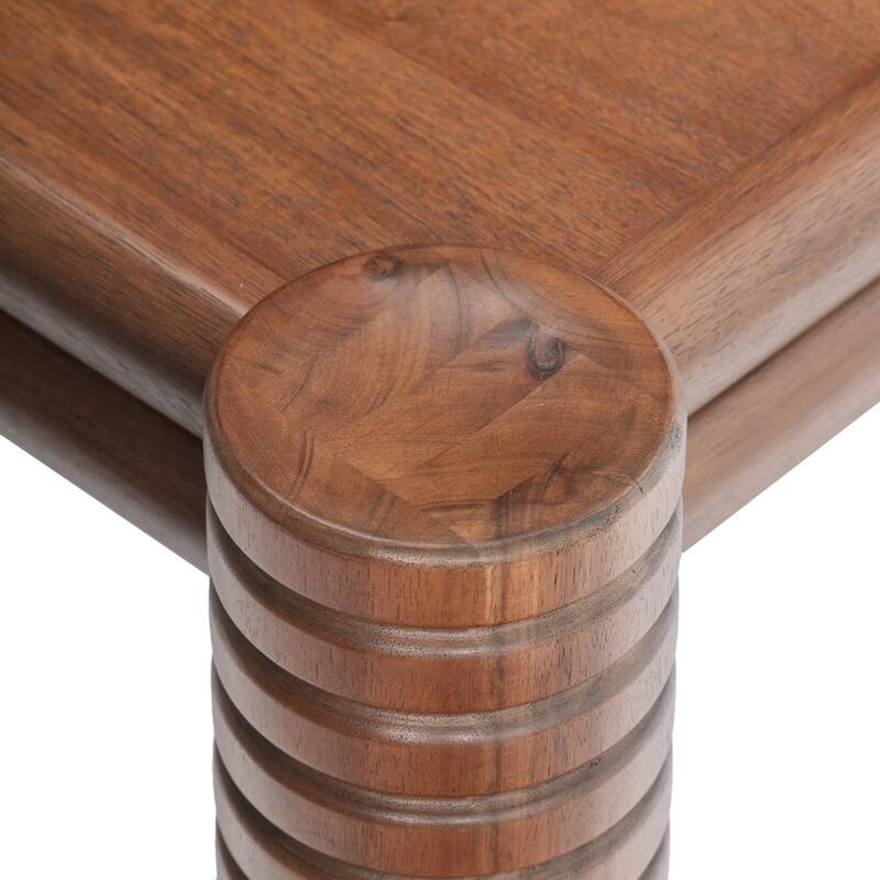 Studio London Ellis Dining Table Mid-Century Rectangular Walnut Acacia Finish