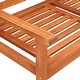 preview thumbnail 6 of 4, 59.1 inch 3-Seater Patio Bench, Solid Eucalyptus Wood Bench with Cushion, Sturdy and Stable, Patio Living Space Bench