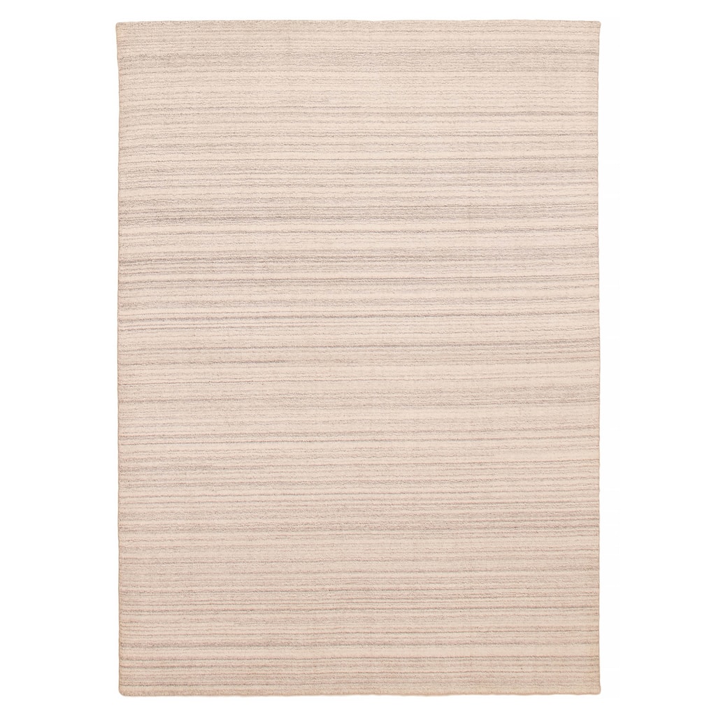 ECARPETGALLERY Hand Loomed Kashkuli Gabbeh Ivory Wool Rug - 5'4 x 7'6