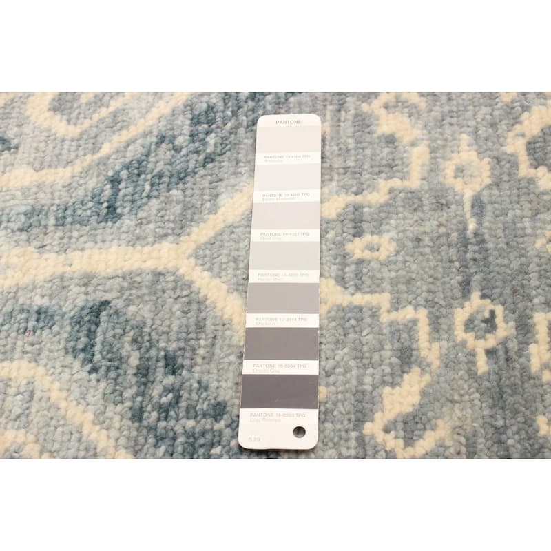 ECARPETGALLERY Hand-knotted Mystique Grey Wool Rug - 4' 9" x 5' 2"