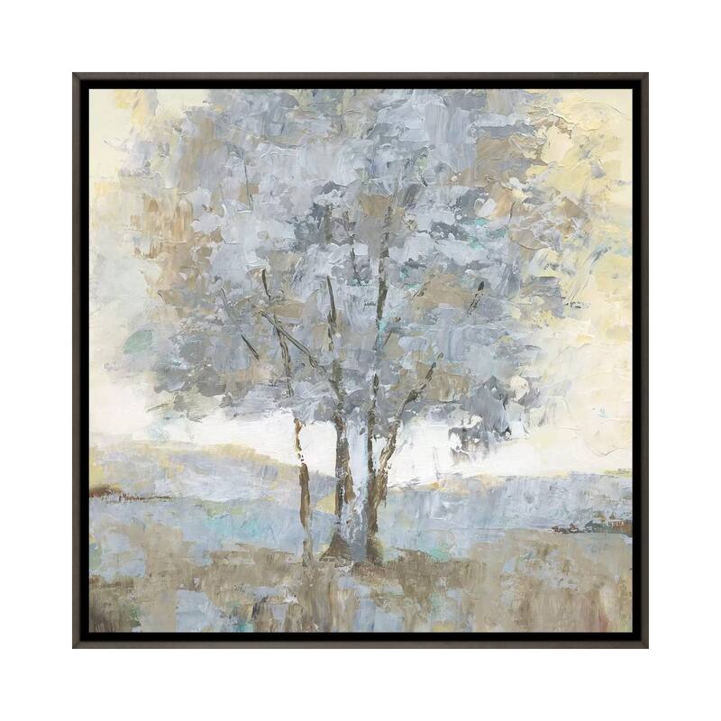iCanvas "Soft Sentinel I" by Nan Framed - 18x18 - Charcoal