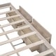 preview thumbnail 32 of 52, Full/Queen Size Platform Bed with 6 Storage Drawers, Wooden Bedframe, Storage Bed, Headboard Not Include, for Kids/Teens/Adults