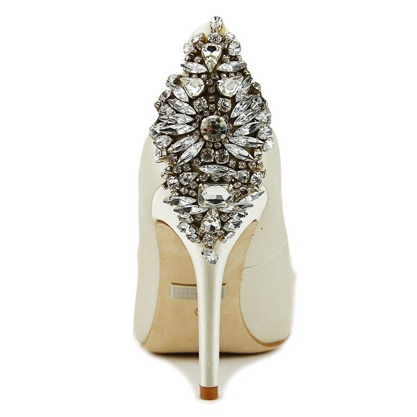 badgley mischka nilla peep toe