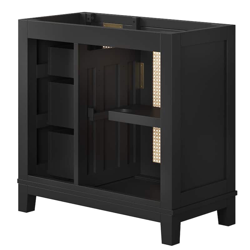 Dixie 36" Solid Wood Bathroom Vanity Cabinet (Sink Basin Not Included)