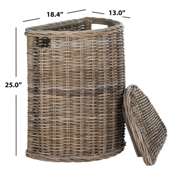 Safavieh Damari Wicker Storage Hamper - Thumbnail 5