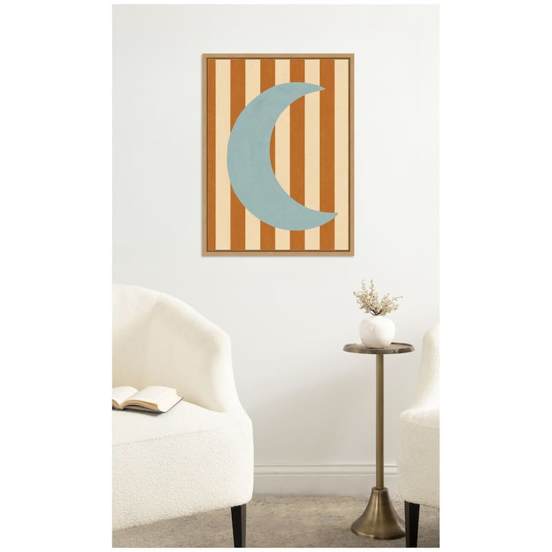 Kate and Laurel Moon by Laura Moss Framed Canvas Wall Art Print