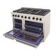 preview thumbnail 41 of 63, Professional 48 in. 6.7 cu. ft. Double Oven Natural Gas Range with 25K Power Burner, Convection Oven in Stainless Steel