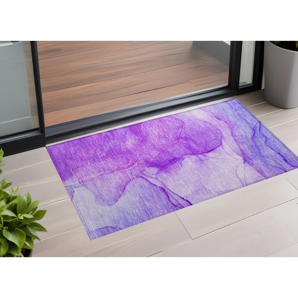 Almisi Contemporary Abstract Weather Resistant Timeless Fusion Outdoor Rug