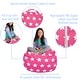 preview thumbnail 102 of 187, Kids Bean Bag Chair Cover Stuffed Animal Storage or Toy Organizer