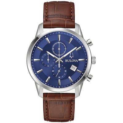 Bulova Men's Sutton Blue Dial Watch - 96B402 - 6 (36)