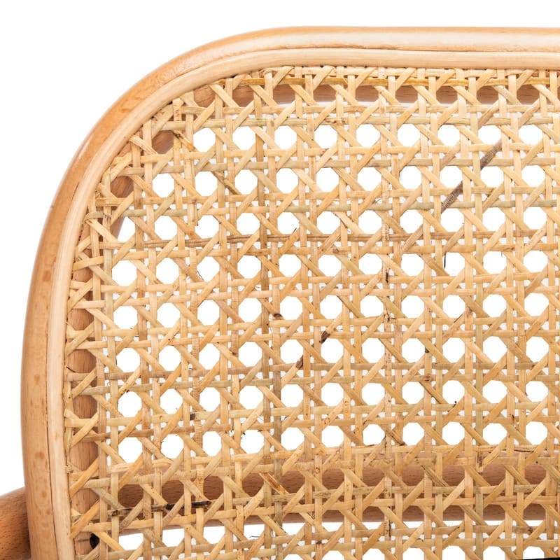 SAFAVIEH Evia Modern Natural Cane Dining Chair - 21.3" x 19.9" x 31.9" - 21Wx20Dx32H