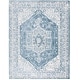 preview thumbnail 23 of 33, SAFAVIEH Layla Ramzia Shabby Chic Farmhouse Rug 8' x 10' - Ivory Grey/Blue - Rectangle