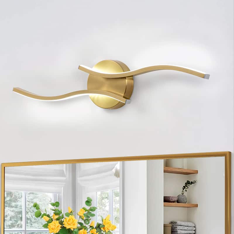 23.6'' Dimmable Intergrated LED Wall Sconce 6000K Bathroom Vanity Light