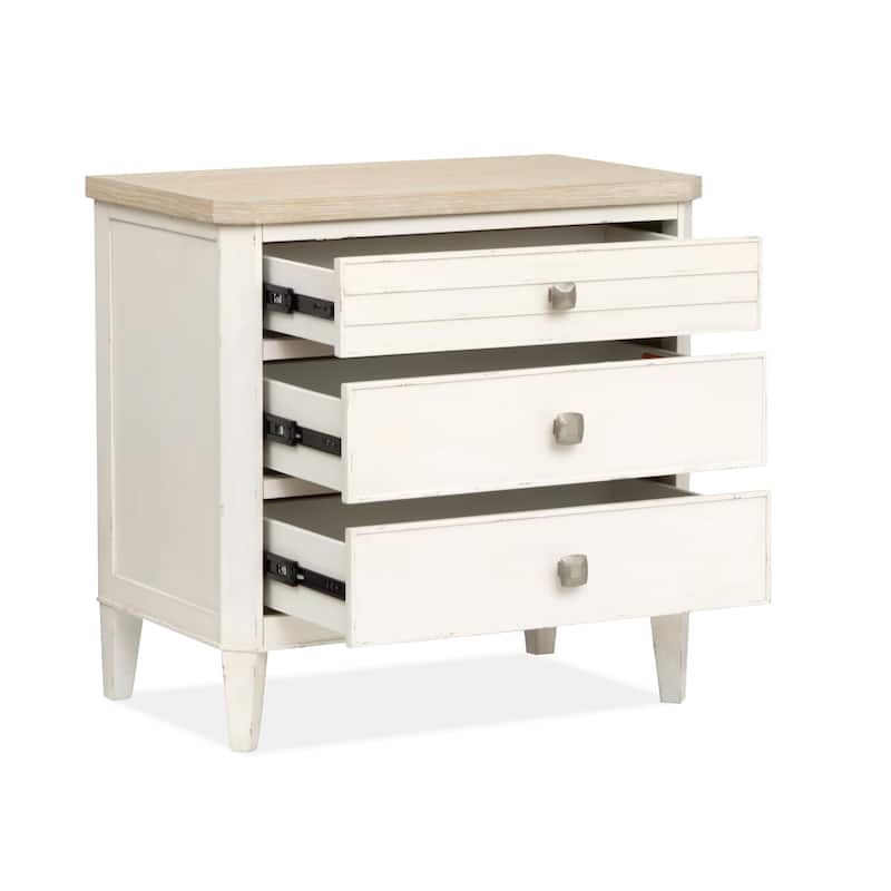 Salt Life Home Echo Isles Sea Pearl and Driftwood Drawer Nightstand