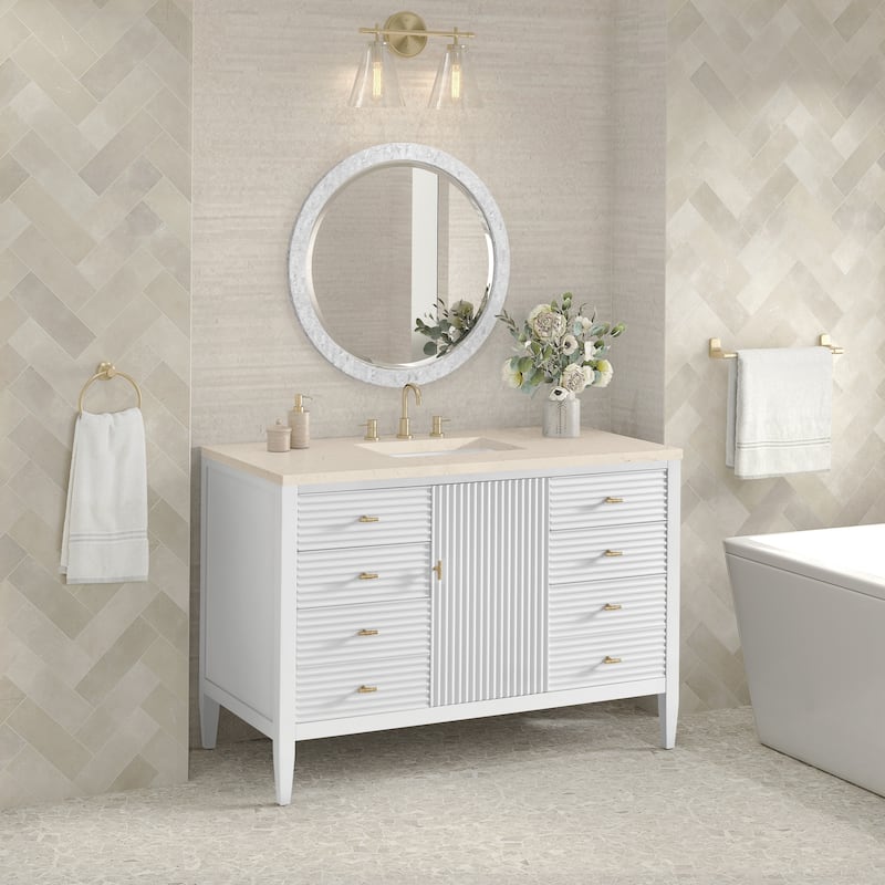 James Martin Vanities 485-V48-3EMR Myrrin 48" Single Basin Wood Vanity