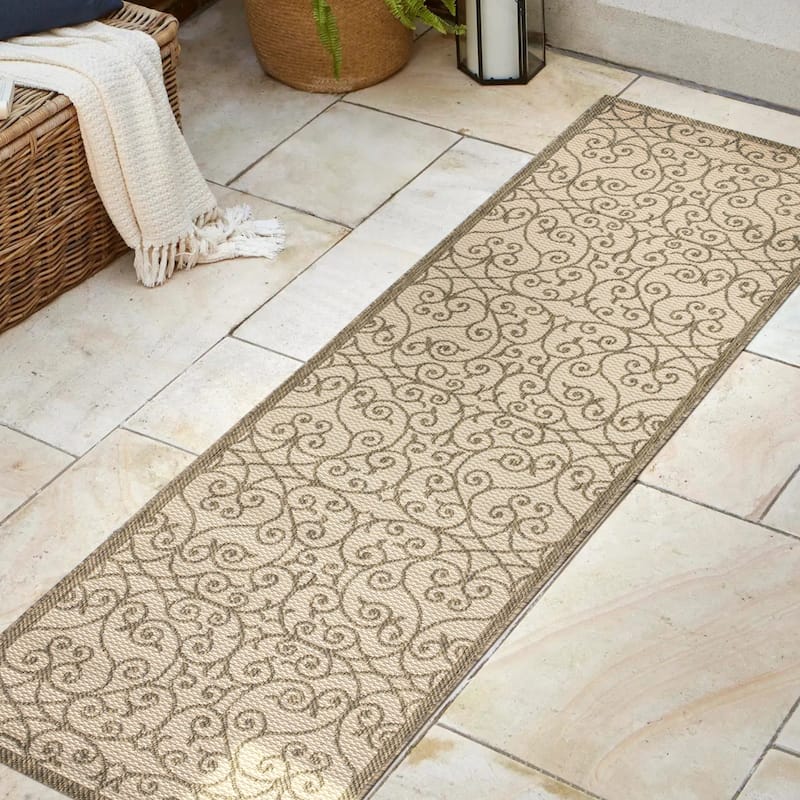 JONATHAN Y Ourika Textured Weave Indoor/Outdoor Area Rug