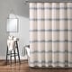 preview thumbnail 41 of 43, Lush Decor Farmhouse Stripe Shower Curtain Blue