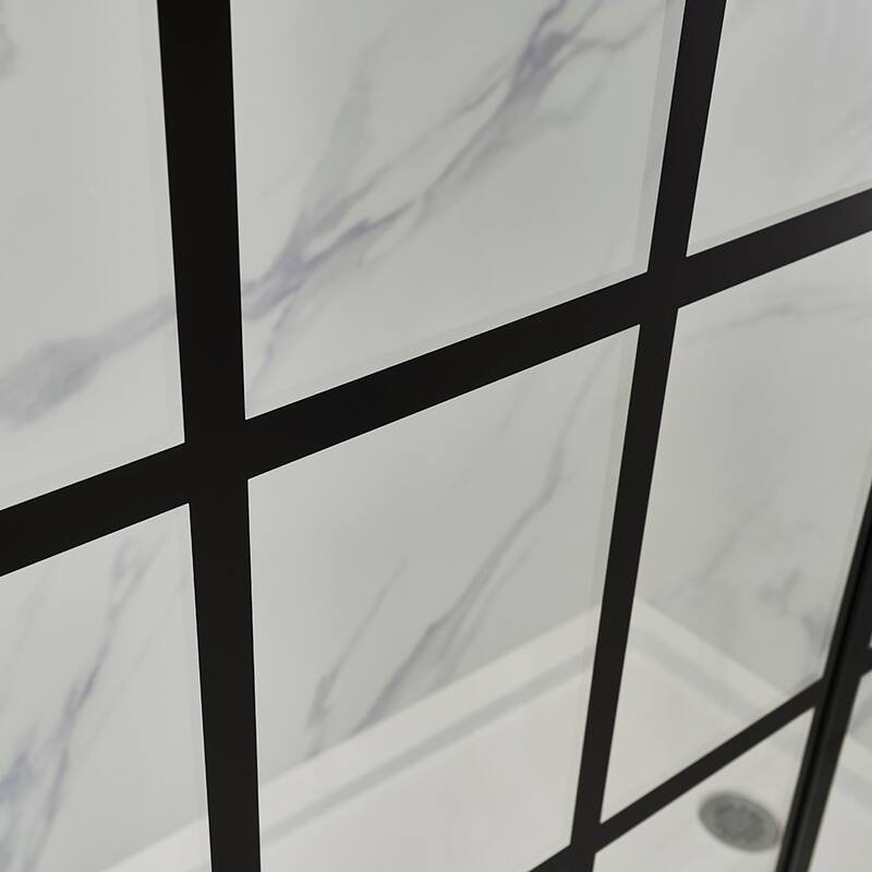 CRAFT + MAIN MRHG6074-GR Marina 74" High x 60" Wide Hinged Frameless