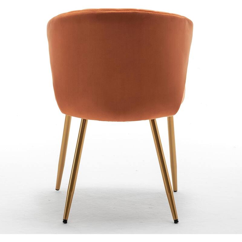 Modern Velvet Accent Chair with Channel-Tufted Design Comfortable and Trendy Armless Seat