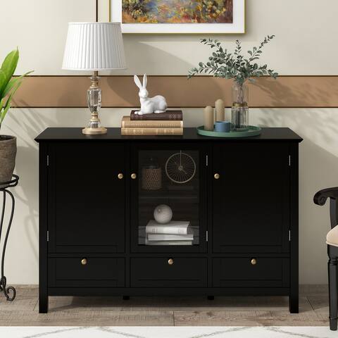 Console Table Sideboard With Two Doors , Three Drawers , spacious interior