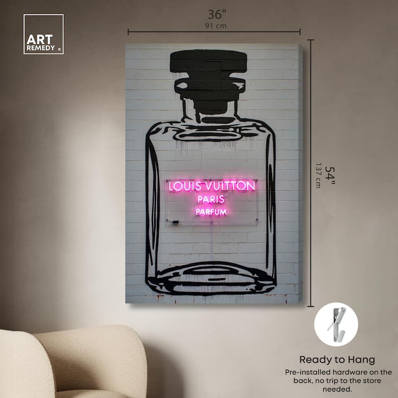 Parisian Parfum Pop Canvas by Art Remedy, Gallery Wrapped