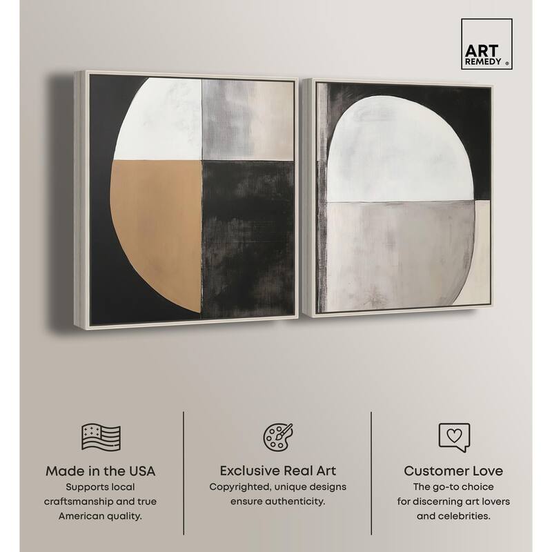 Tonal Rhythm Canvas Set of 2 by Art Remedy
