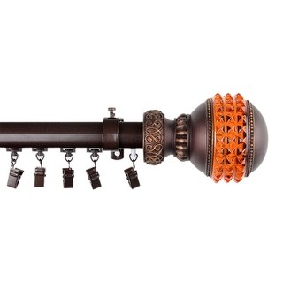 Gemstone Traverse Rod 2848 Inch Cocoa - 48 x 4 x 4 - Bed Bath & Beyond ...