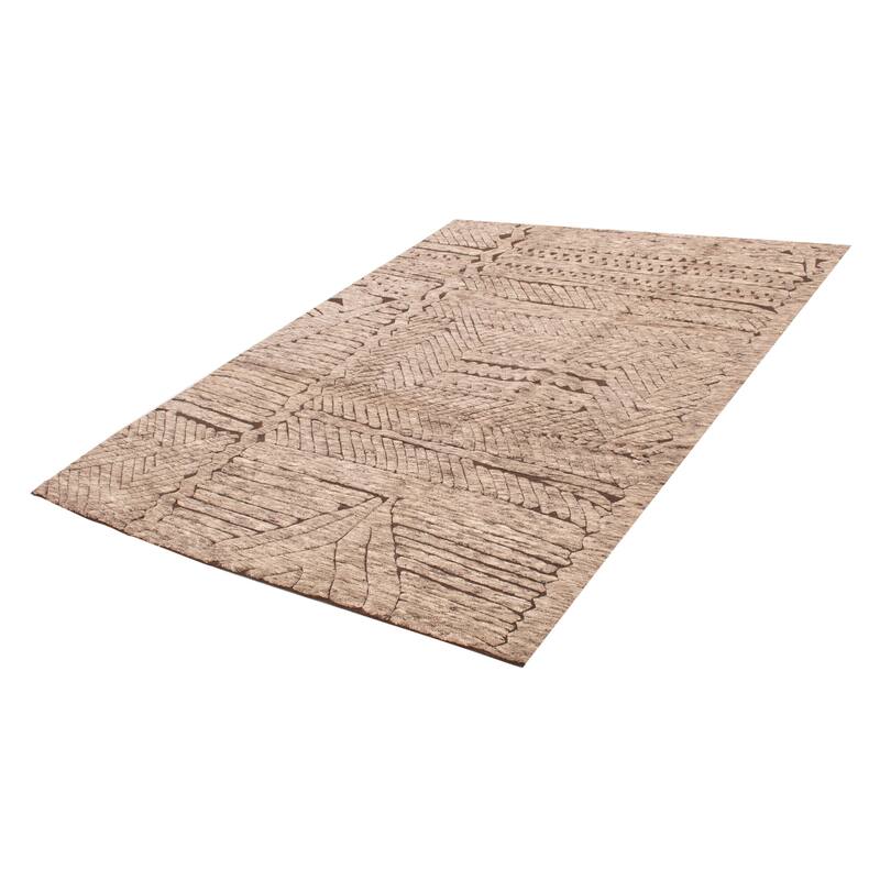 ECARPETGALLERY Hand-knotted Tangier Grey Wool Rug - 8'4 x 11'3