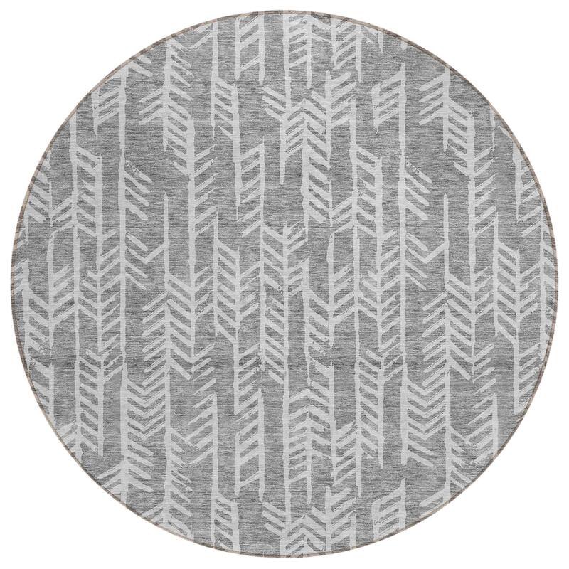 Machine Washable Indoor/ Outdoor Chantille Modern Arrows Rug
