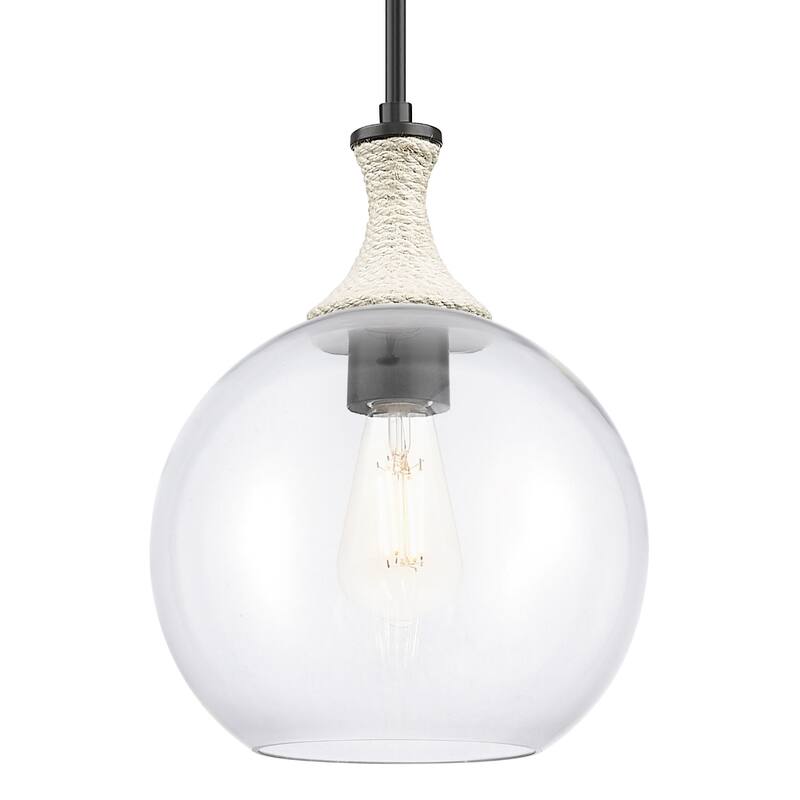 Innovations Lighting 415-1SR-G122-10 Astor 10" Wide Rope Detailed Mini - Matte Black