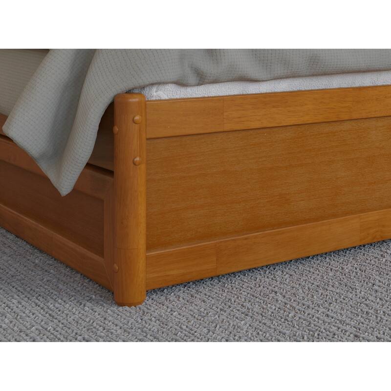 Everett Platform Bed with Panel Footboard and Storage Drawers